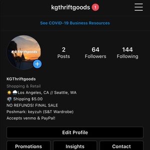 GIVE INSTAGRAM A FOLLOW! @KGThriftgoods